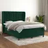 Pat box spring cu saltea, roz, 140x190 cm, catifea GartenMobel Dekor