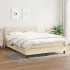 Pat box spring cu saltea, negru, 140x190 cm, textil GartenMobel Dekor