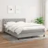 Pat box spring cu saltea, negru, 140x190 cm, textil GartenMobel Dekor