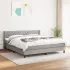 Pat box spring cu saltea, negru, 180x200 cm, catifea GartenMobel Dekor