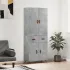 Dulap înalt, gri beton, 69,5x34x180, lemn compozit GartenMobel Dekor