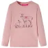Tricou de copii cu mâneci lungi, roz, 128 GartenMobel Dekor