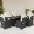 Set mobilier de grădină cu perne, 7 piese gri deschis poliratan GartenMobel Dekor