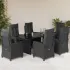Set mobilier de grădină cu perne, 7 piese gri deschis poliratan GartenMobel Dekor