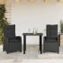 Set mobilier de grădină cu perne, 5 piese, negru, poliratan GartenMobel Dekor