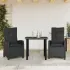 Set mobilier de grădină cu perne, 5 piese, negru, poliratan GartenMobel Dekor