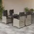 Set mobilier de grădină cu perne, 5 piese gri deschis poliratan GartenMobel Dekor