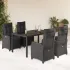 Set mobilier de grădină cu perne, 5 piese, gri, poliratan GartenMobel Dekor