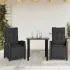 Set mobilier de grădină cu perne, 5 piese, negru, poliratan GartenMobel Dekor