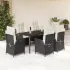 Set mobilier de grădină cu perne, 5 piese, negru, poliratan GartenMobel Dekor