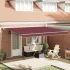 Copertină retractabilă, crem, 4,5x3 m, textil și aluminiu GartenMobel Dekor