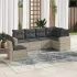 Set canapele de grădină cu perne, 6 piese, bej, poliratan GartenMobel Dekor