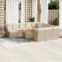 Set mobilier de grădină cu perne, 13 piese, negru, poliratan GartenMobel Dekor