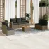 Set canapele de grădină cu perne, 8 piese, gri, poliratan GartenMobel Dekor