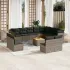 Set canapele de grădină, 13 piese, cu perne, bej, poliratan GartenMobel Dekor