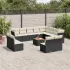 Set canapele de grădină, 13 piese, cu perne, bej, poliratan GartenMobel Dekor