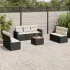 Set canapele de grădină cu perne, 8 piese, gri, poliratan GartenMobel Dekor