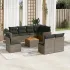 Set mobilier de grădină cu perne, 9 piese, negru, poliratan GartenMobel Dekor