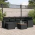 Set canapele de grădină, 7 piese, cu perne, gri, poliratan GartenMobel Dekor