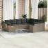 Set canapele de grădină cu perne, 10 piese, bej, poliratan GartenMobel Dekor