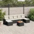 Set canapele de grădină, 8 piese, cu perne, bej, poliratan GartenMobel Dekor