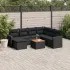 Set canapele de grădină, 8 piese, cu perne, bej, poliratan GartenMobel Dekor