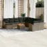 Set canapele de grădină, 12 piese, cu perne, negru, poliratan GartenMobel Dekor
