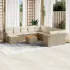 Set canapele de grădină, 12 piese, cu perne, negru, poliratan GartenMobel Dekor