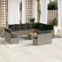 Set mobilier de grădină cu perne, 13 piese, negru, poliratan GartenMobel Dekor