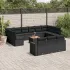 Set mobilier de grădină cu perne, 14 piese, gri, poliratan GartenMobel Dekor