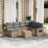 Set canapele de grădină cu perne, 8 piese, gri, poliratan GartenMobel Dekor