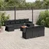 Set canapele de grădină cu perne, 11 piese, bej, poliratan GartenMobel Dekor