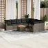 Set mobilier de grădină cu perne, 10 piese, gri, poliratan GartenMobel Dekor