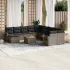 Set canapele de grădină, 12 piese, cu perne, negru, poliratan GartenMobel Dekor