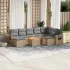 Set mobilier de grădină cu perne, 10 piese, gri, poliratan GartenMobel Dekor