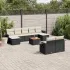Set mobilier de grădină cu perne, 10 piese, gri, poliratan GartenMobel Dekor