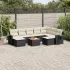 Set mobilier de grădină cu perne, 10 piese, gri, poliratan GartenMobel Dekor