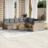 Set canapele de grădină, 12 piese, cu perne, negru, poliratan GartenMobel Dekor