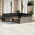 Set mobilier de grădină cu perne, 13 piese, negru, poliratan GartenMobel Dekor