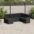Set canapele de grădină, 7 piese, cu perne, bej, poliratan GartenMobel Dekor