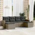 Set mobilier de grădină cu perne, 6 piese, negru, poliratan GartenMobel Dekor
