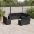Set canapele de grădină cu perne, 11 piese, bej, poliratan GartenMobel Dekor