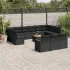 Set mobilier de grădină cu perne, 14 piese, negru, poliratan GartenMobel Dekor