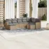Set canapele de grădină, 9 piese, cu perne, gri, poliratan GartenMobel Dekor