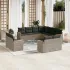 Set canapele de grădină cu perne, 11 piese, bej, poliratan GartenMobel Dekor