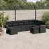Set canapele de grădină, 9 piese, cu perne, gri, poliratan GartenMobel Dekor