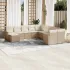Set canapele de grădină cu perne, 11 piese, bej, poliratan GartenMobel Dekor