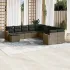 Set canapele de grădină cu perne, 11 piese, bej, poliratan GartenMobel Dekor
