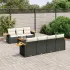 Set canapele de grădină, 8 piese, cu perne, bej, poliratan GartenMobel Dekor