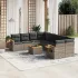 Set canapele de grădină, 9 piese, cu perne, gri, poliratan GartenMobel Dekor